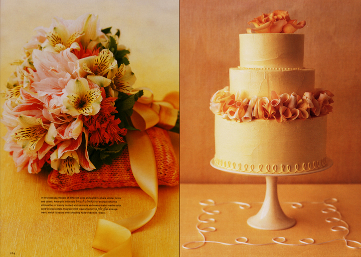 Martha Stewart Weddings Orange and Yellow Wedding Bouquet Flowers and Martha