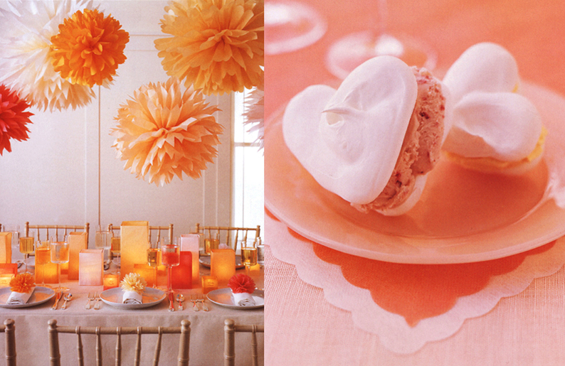Martha Stewart Weddings Tissue Paper Pom Pom and Martha Stewart Weddings Heart Cookie Sandwich
