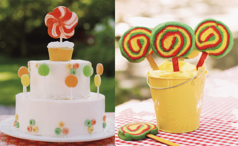 Williams Sonoma Kids Birthday Party Book Lollipop Birthday Cake and Williams Sonoma Kids Birthday Party Book Birthday Bucket Swirl Cookies 