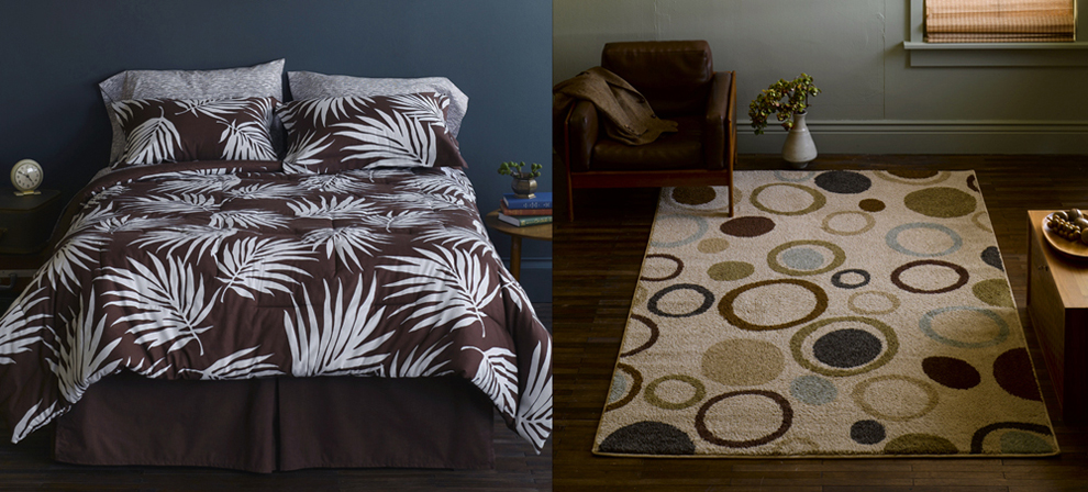 Target Bamboo Bedding and Target Polka Dot Rug