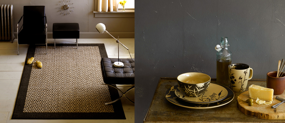Target Grey Rug and Target Tablesetting and Dishes