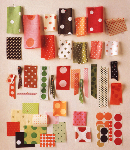 Martha Stewart Weddings Polka Dot Fabrics and Ribbons
